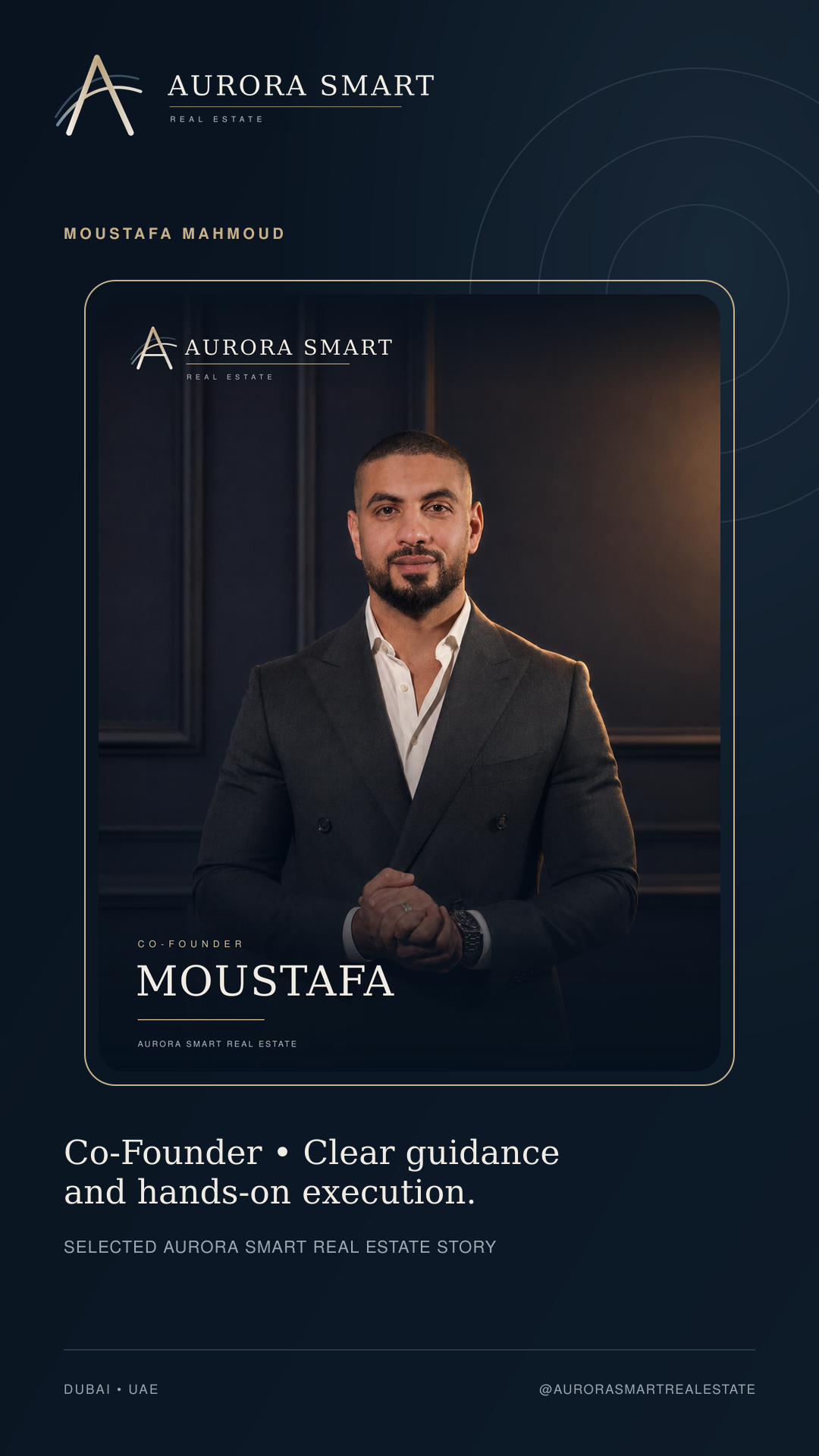 Moustafa Mahmoud — portrait supplied by Aurora Smart
